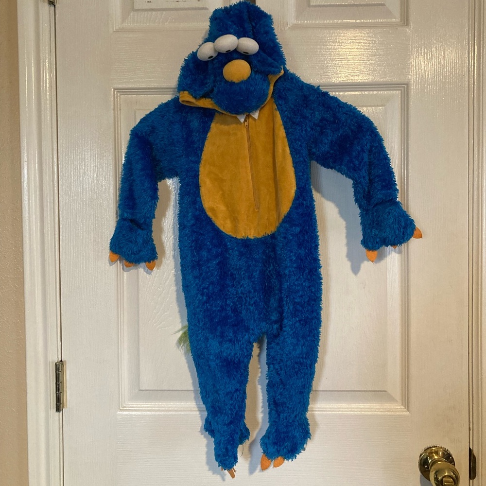 Three Eyed Blue Monster Costume - 18 Months